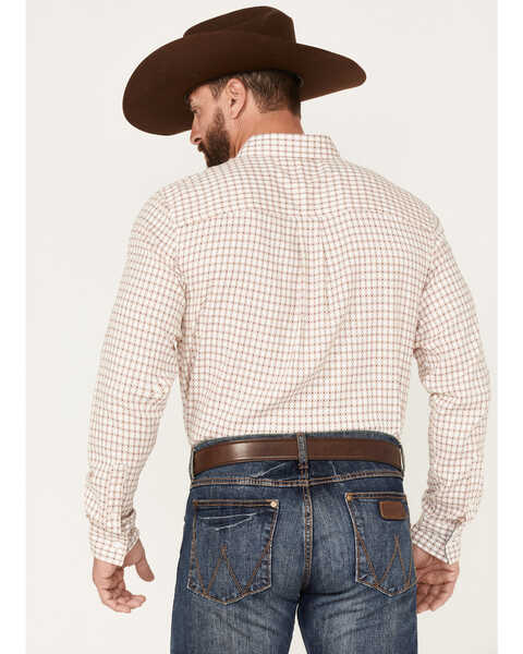 Cody James Men's Getaway Check Button Down Western Shirt , White, hi-res