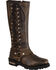 Image #1 - Milwaukee Leather Women's Waterproof 14" Harness Boots - Square Toe, Black, hi-res