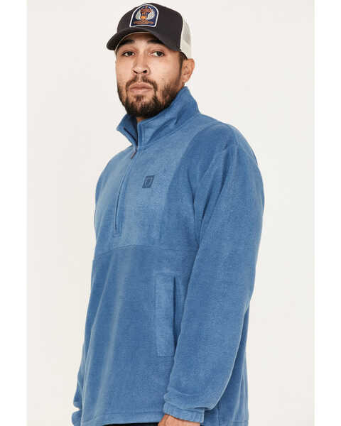 Brixton Men's Half-Zip Fleece Pullover, Blue, hi-res