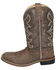 Image #3 - Smoky Mountain Women's Willow Western Boots - Broad Square Toe, Chocolate, hi-res