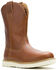 Image #1 - Wolverine X Jordan Davis Men's Bronc Wedge Wellington Work Boots - Soft Toe, Tan, hi-res