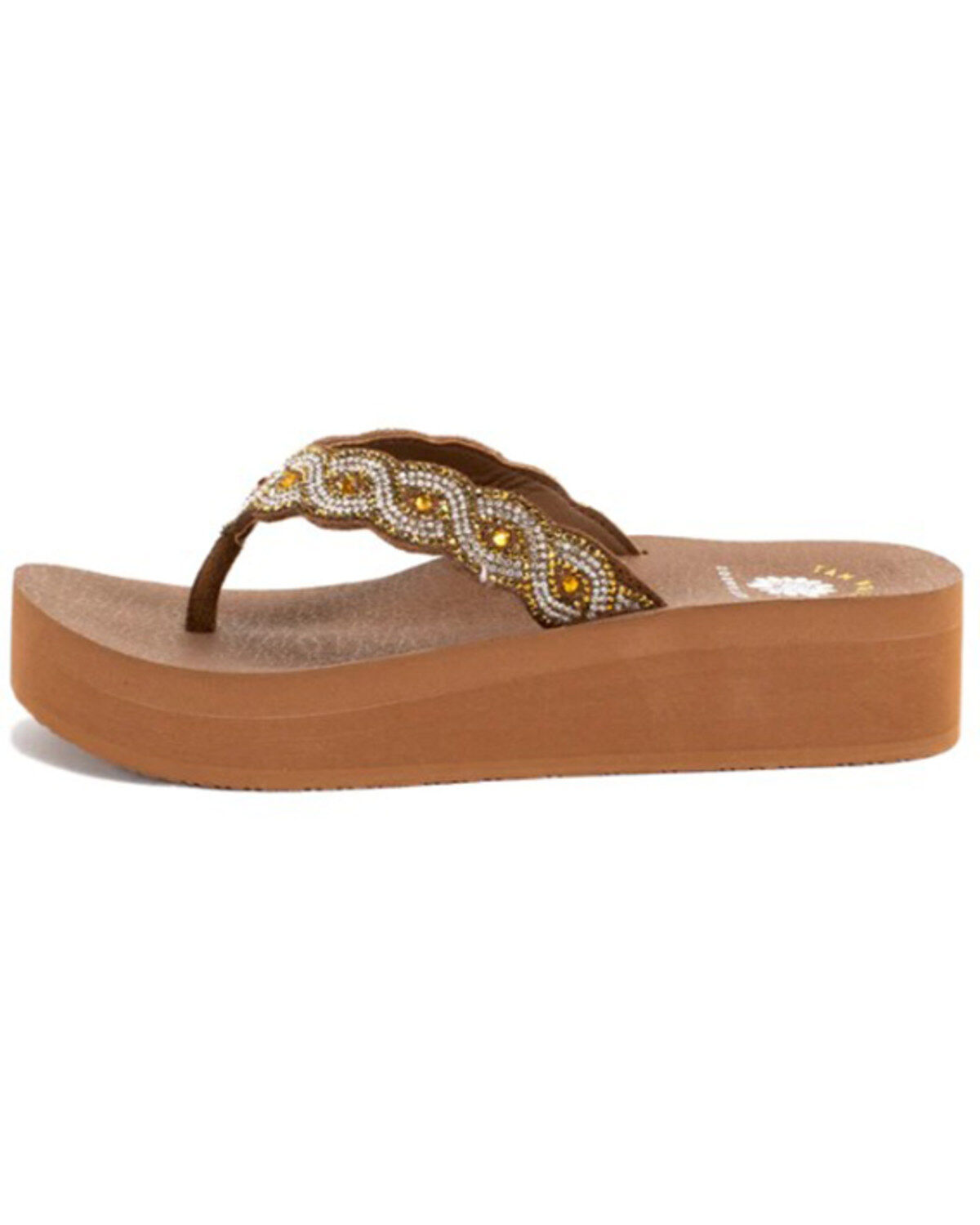 Image #2 - Yellow Box Women's Barbara Flip-Flops, Tan, hi-res