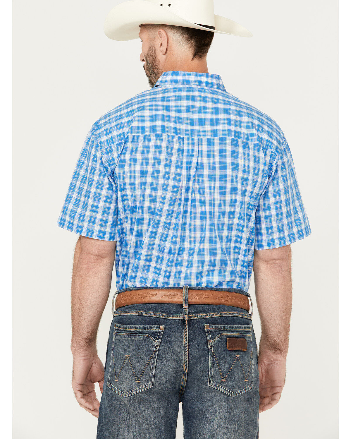 Image #4 - Wrangler Riata Men's Assorted Plaid Print Short Sleeve Button-Down Western Shirt, Multi, hi-res