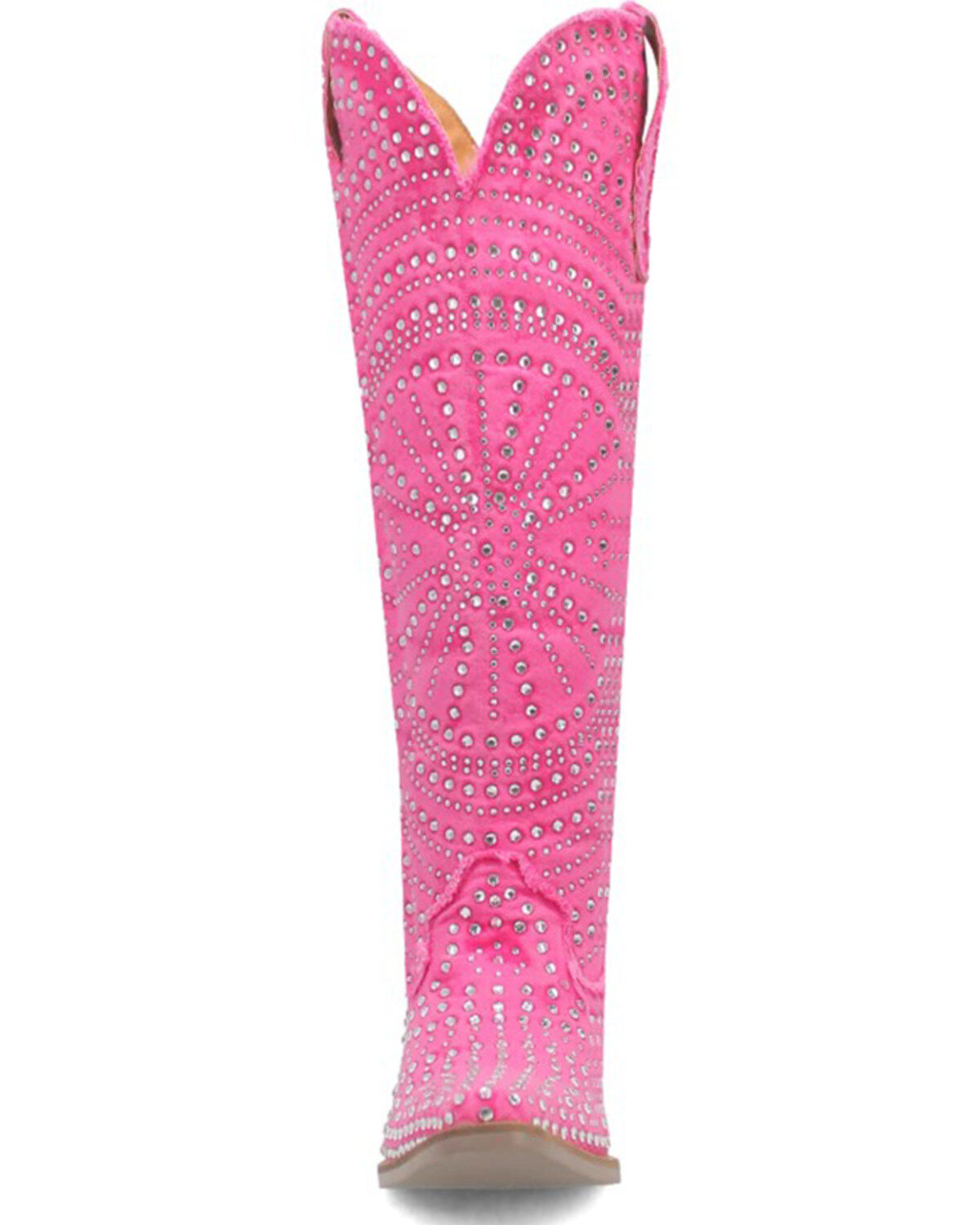 Image #4 - Dingo Women's Honky Tonk Tall Western Boots - Snip Toe, Pink, hi-res