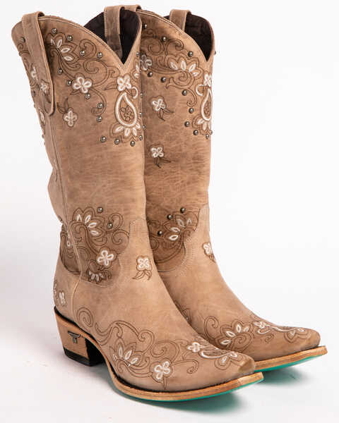 Image #4 - Lane Women's Sweet Paisley Cowgirl Boots - Snip Toe , , hi-res