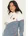 Image #2 - Wanakome Women's Roxy Color Block 1/2 Zip Pullover Hoodie, Indigo, hi-res