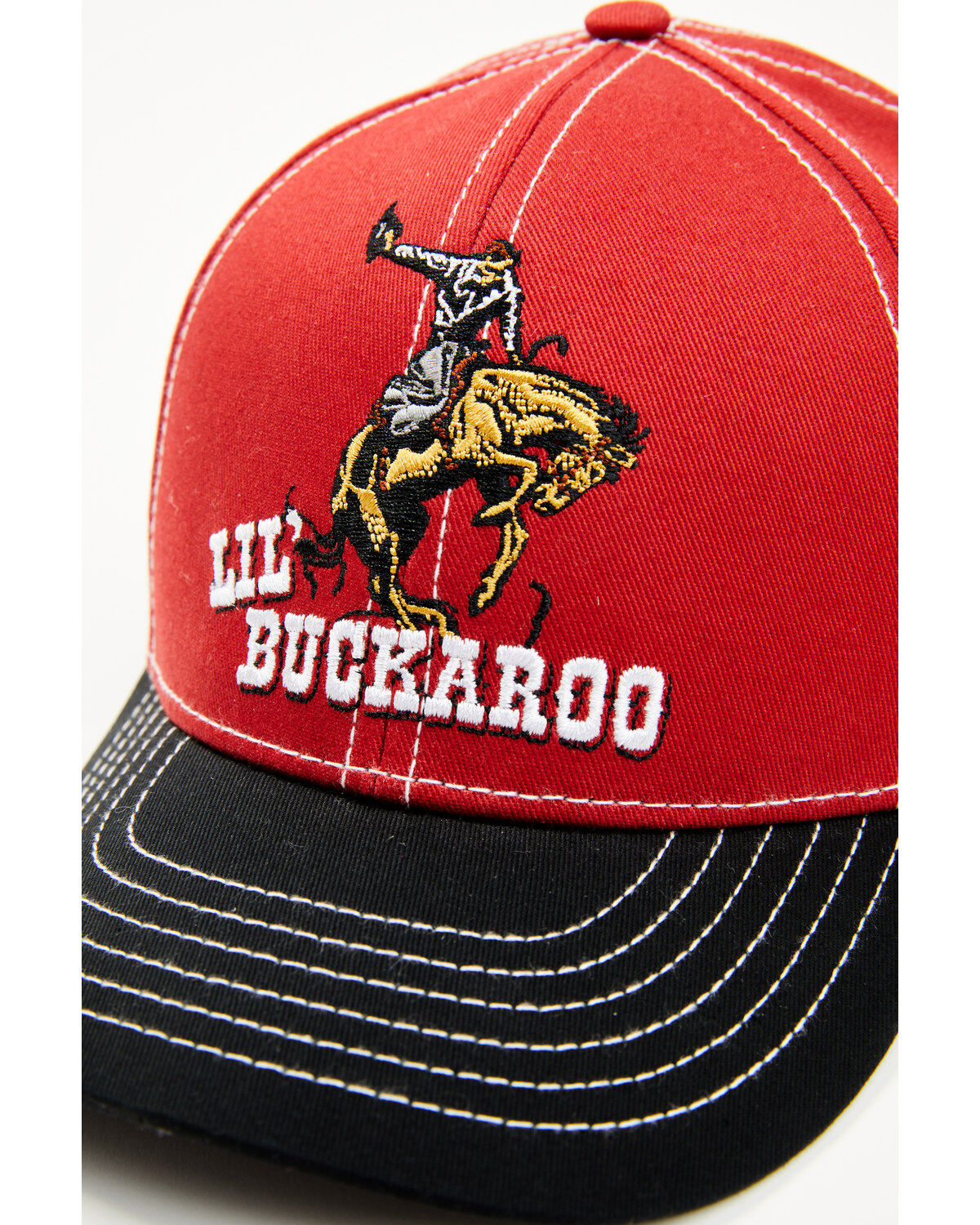 Image #2 - Cowboy Hardware Boys' Lil Buckaroo Ball Cap, Red, hi-res