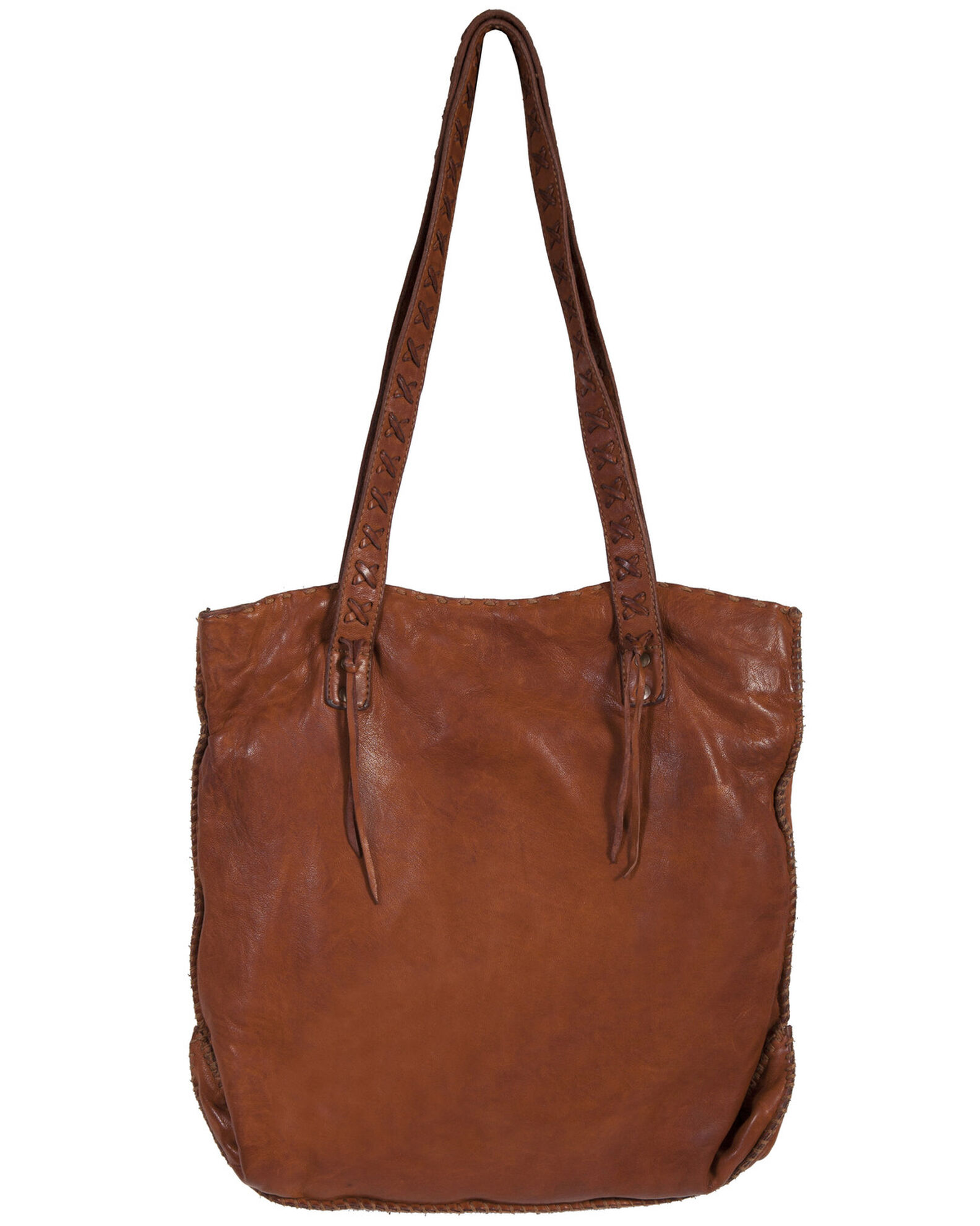 Tan soft store leather bag