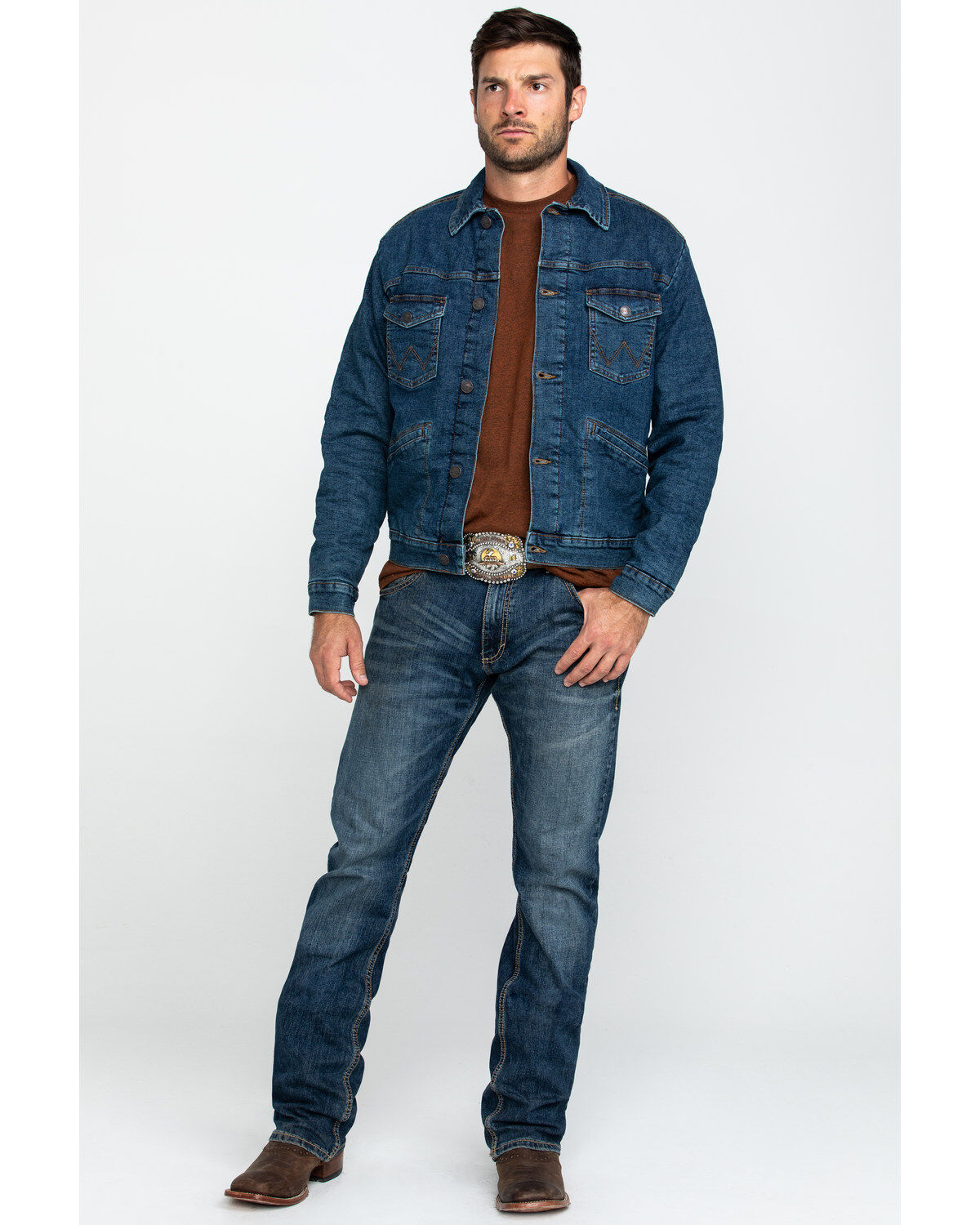 sherpa denim jacket wrangler