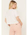 Image #4 - Wrangler Women's Cropped Short Sleeve Logo Graphic Tee, White, hi-res
