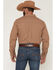 Image #4 - Cody James Men's Fold Nugget Plaid Print Long Sleeve Button-Down Stretch Western Shirt, Tan, hi-res