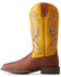 Image #2 - Ariat Men's Bullhead Performance Western Boots - Broad Square Toe, Brown, hi-res