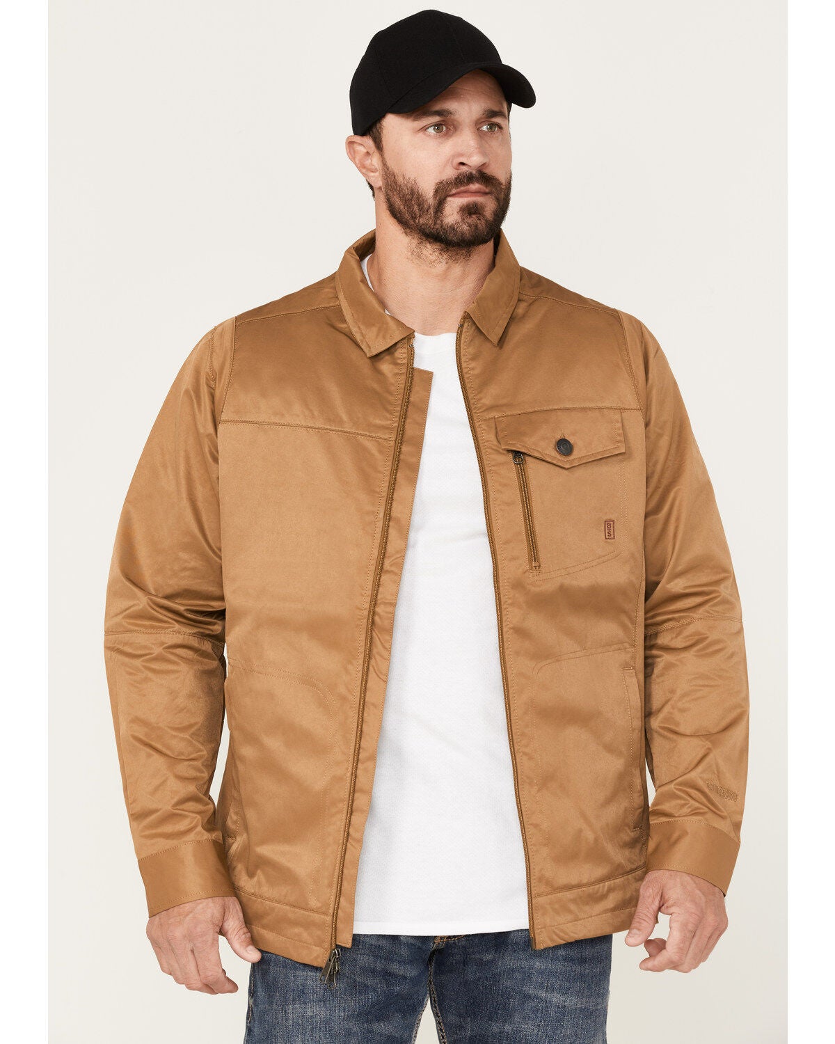 Brothers and Sons Men's Badlands Trucker Jacket, Beige/khaki, hi-res