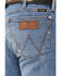 Image #3 - Wrangler Retro Men's Kresby Medium Wash Slim Bootcut Stretch Premium Green Jeans, Medium Wash, hi-res
