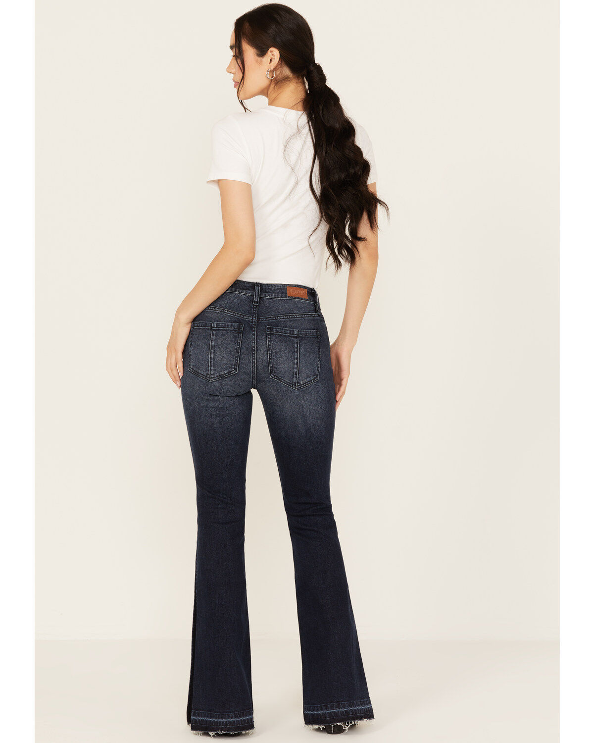 Product Name:  Shyanne Women's Foxtail Mid Rise Relaxed Hem Stretch Bootcut Jeans