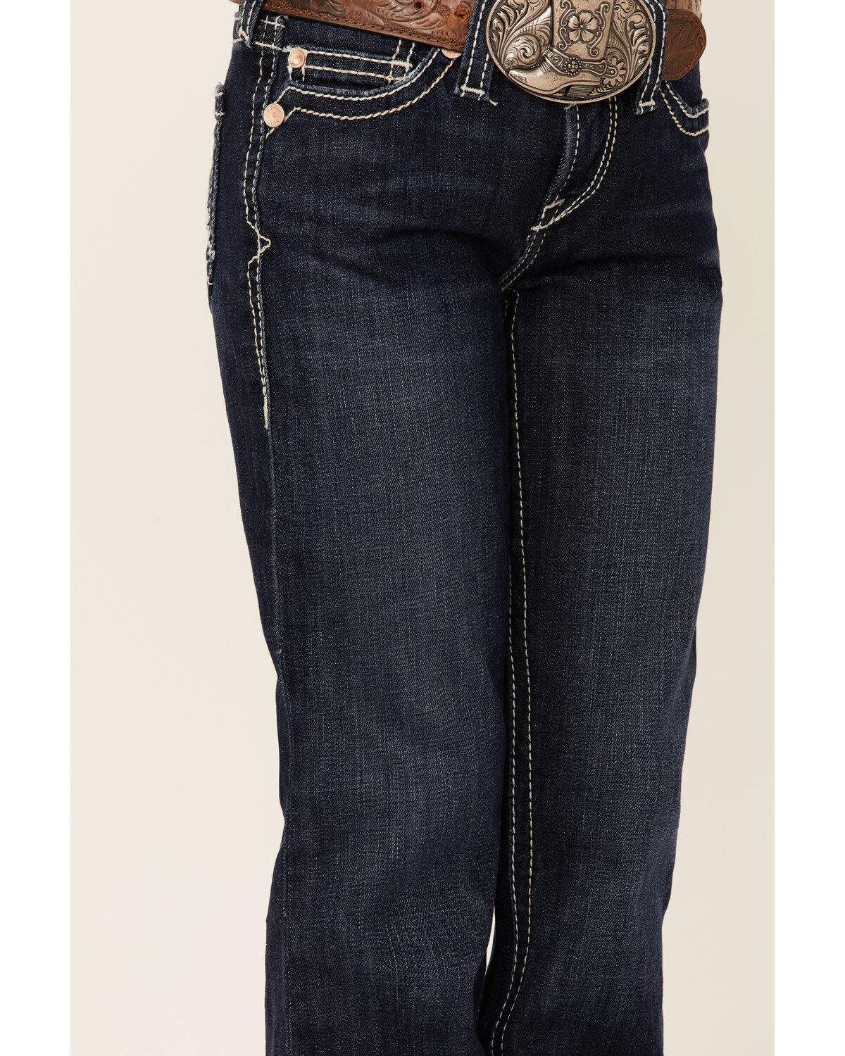 Image #2 - Ariat Girls' Naomi Ella Trouser, Blue, hi-res
