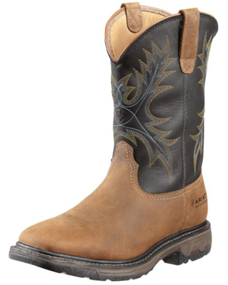 Ariat Men's Workhog H2O Waterproof Steel Toe Western Work Boots | Boot Barn