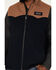 Cinch Men's Solid Color-Block Concealed Carry Zip-Front Wool Vest , Navy, hi-res