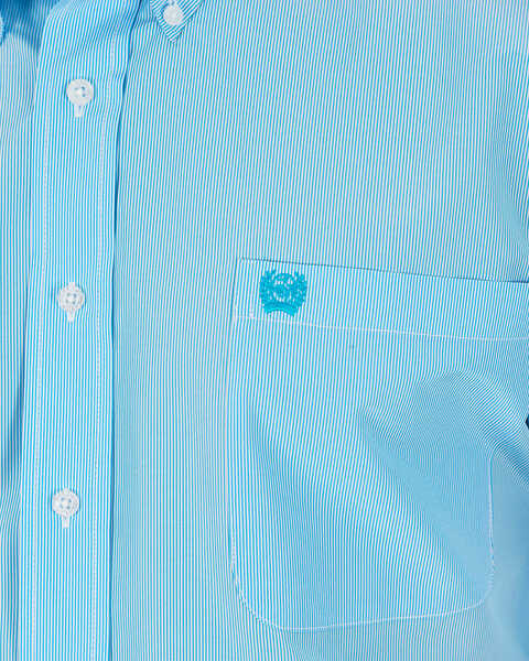 Image #9 - Cinch Men's Striped Print Shirt - Big & Tall, Light Blue, hi-res