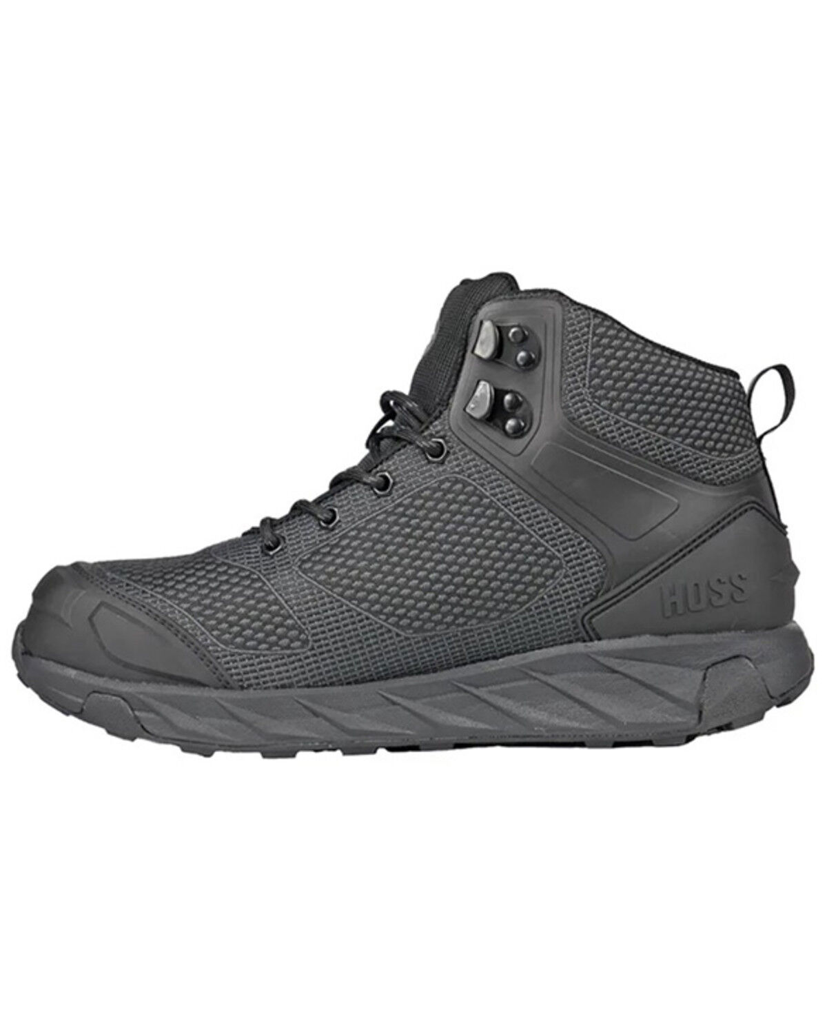 Image #3 - Hoss Men's Buster Hi Waterproof Work Boots - Composite Toe, Black, hi-res