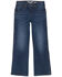 Image #2 - Wrangler Retro Boys' Jackson Hole Dark Wash Relaxed Bootcut Stretch Denim Jeans, Blue, hi-res