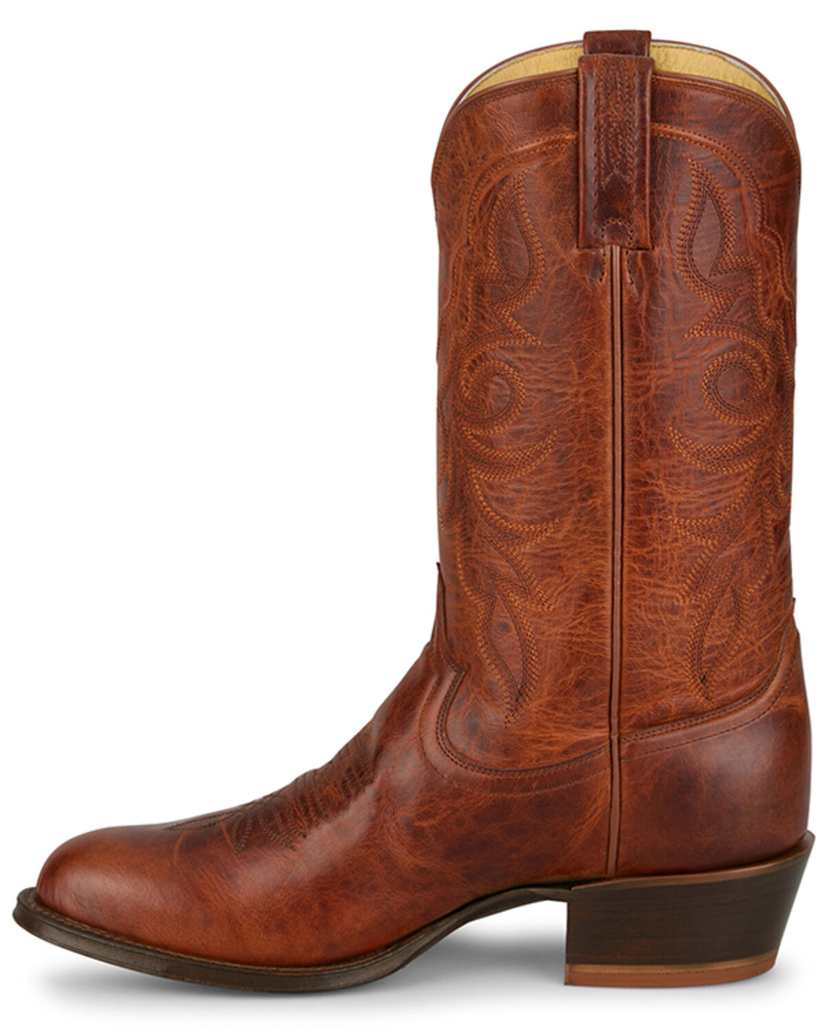 Image #3 - Tony Lama Men's Marco Western Boots - Round Toe, Cognac, hi-res