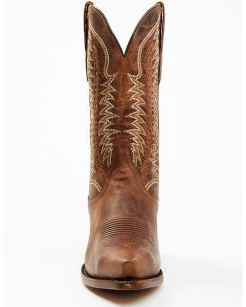 Image #4 - Dan Post Men's 13" Yuma Western Boots - Snip Toe, Chocolate, hi-res