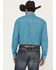 Image #4 - Roper Men's Amarillo Geo Print Long Sleeve Pearl Snap Western Shirt, Teal, hi-res