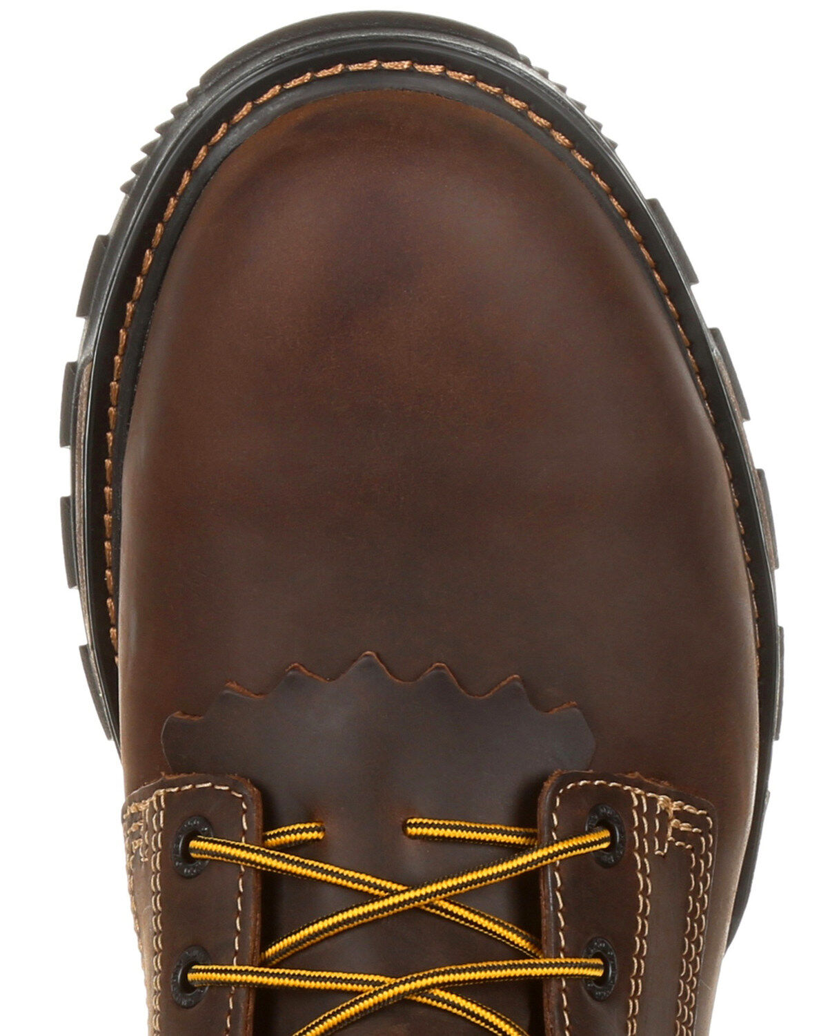 Image #6 - Durango Men's Maverick Waterproof Lacer Work Boots - Round Toe, Pecan, hi-res
