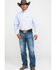 Image #6 - George Strait by Wrangler Men's White Geo Print Long Sleeve Western Shirt, White, hi-res