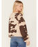 Beyond The Radar Women's Cow Print Sweater, Brown, hi-res