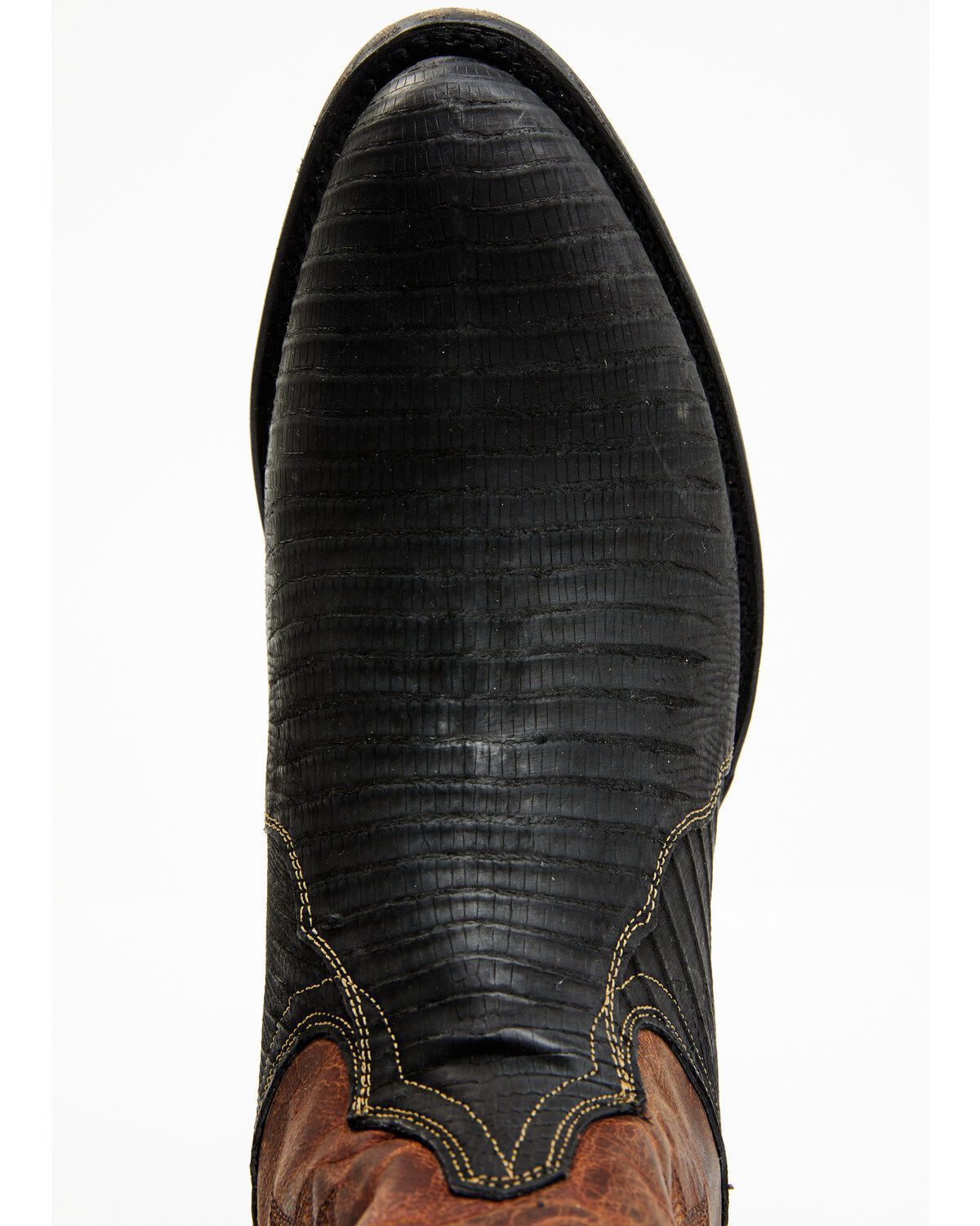 Image #6 - Dan Post Men's Winston Exotic Teju Lizard Western Boots - Round Toe, Black, hi-res