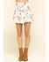 Image #1 - Miss Me Women's Cream Floral Tiered Ruffle Mini Skirt , , hi-res