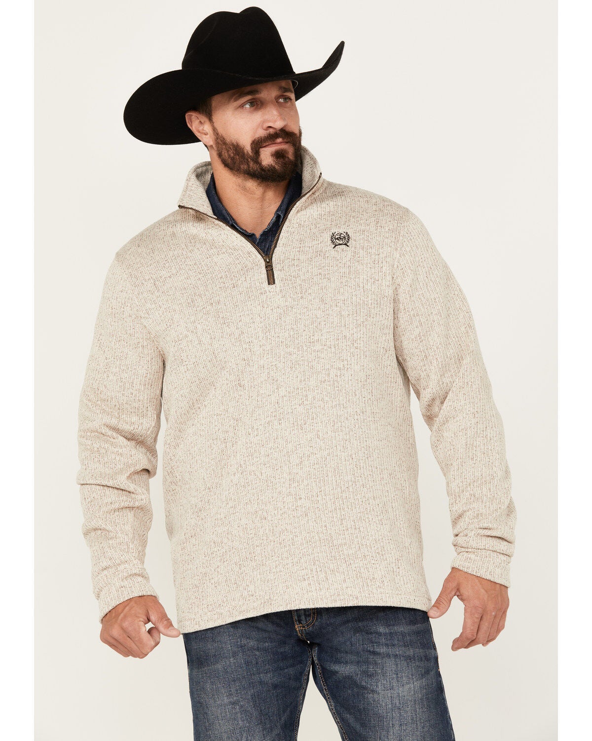 Cinch Men's Heather 1/4 Zip Pullover | Boot Barn