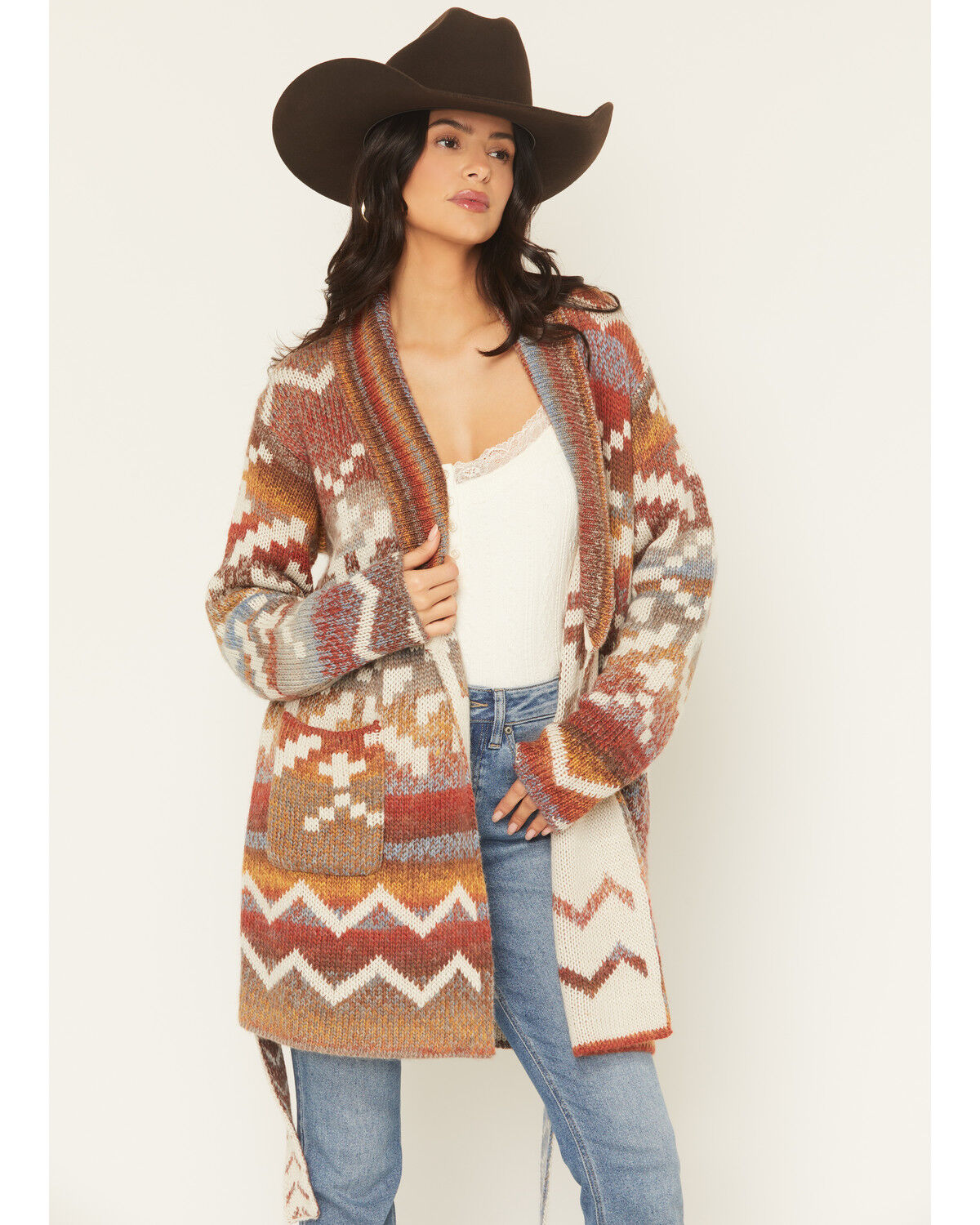 Image #2 - Idyllwind Women's Sugartree Cardigan, Cherry, hi-res