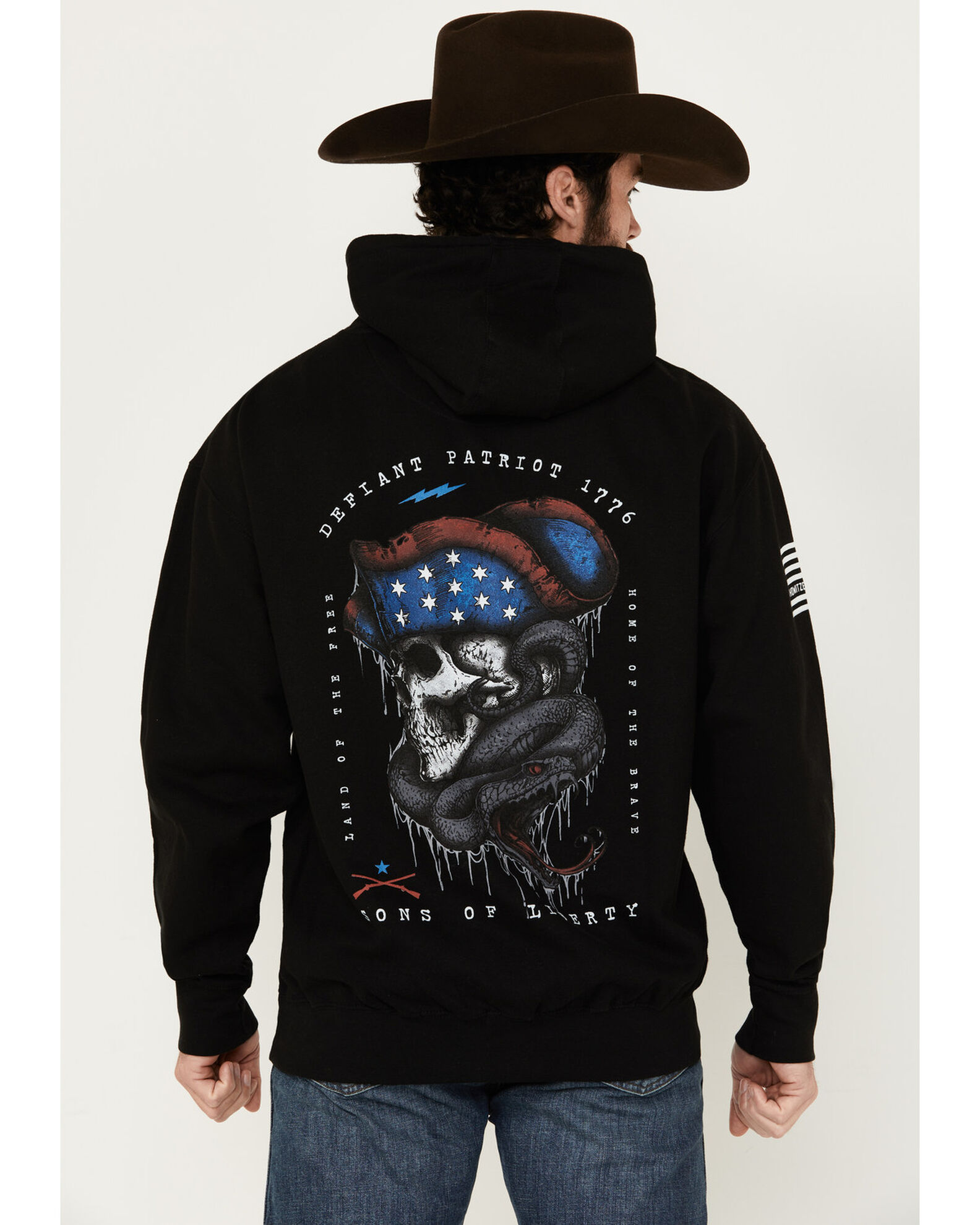 Patriots skull hoodie clearance