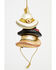 Image #1 - Kurt Adler Noble Gems™ Glass Stacked Western Hats Ornament, Multi, hi-res