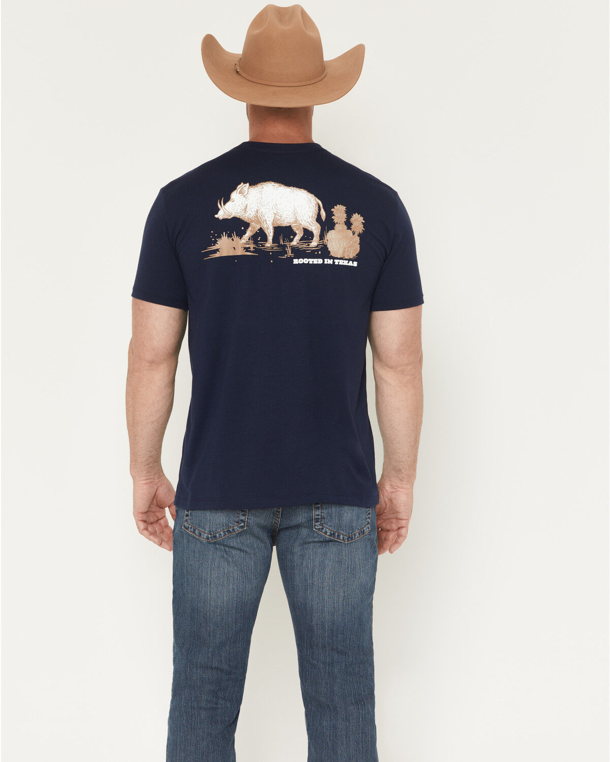 Image #4 - Hooey Men's Javelina Logo Short Sleeve Graphic T-Shirt, Navy, hi-res