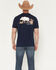 Image #4 - Hooey Men's Javelina Logo Short Sleeve Graphic T-Shirt, Navy, hi-res