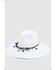 Image #2 - Nikki Beach Women's Dara Straw Western Fashion Hat, White, hi-res