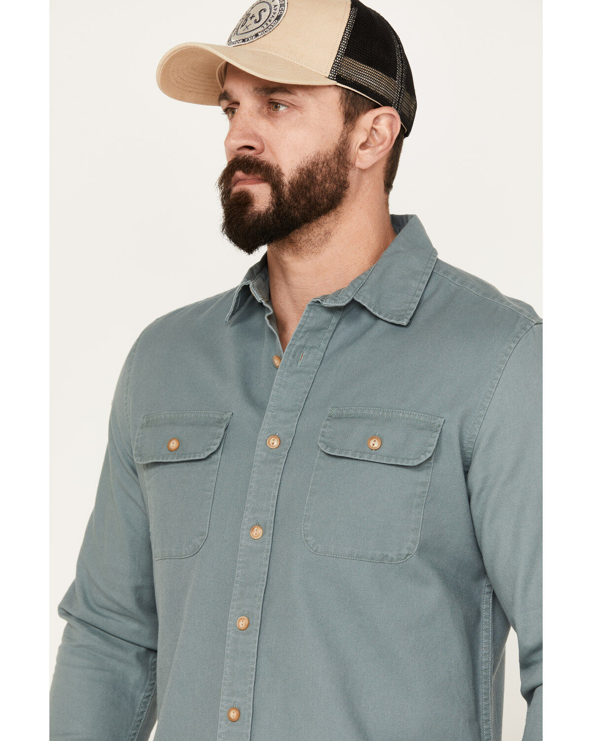 Product Name:  Pendleton Men's Beach Shack Solid Long Sleeve Button-Down Western Shirt