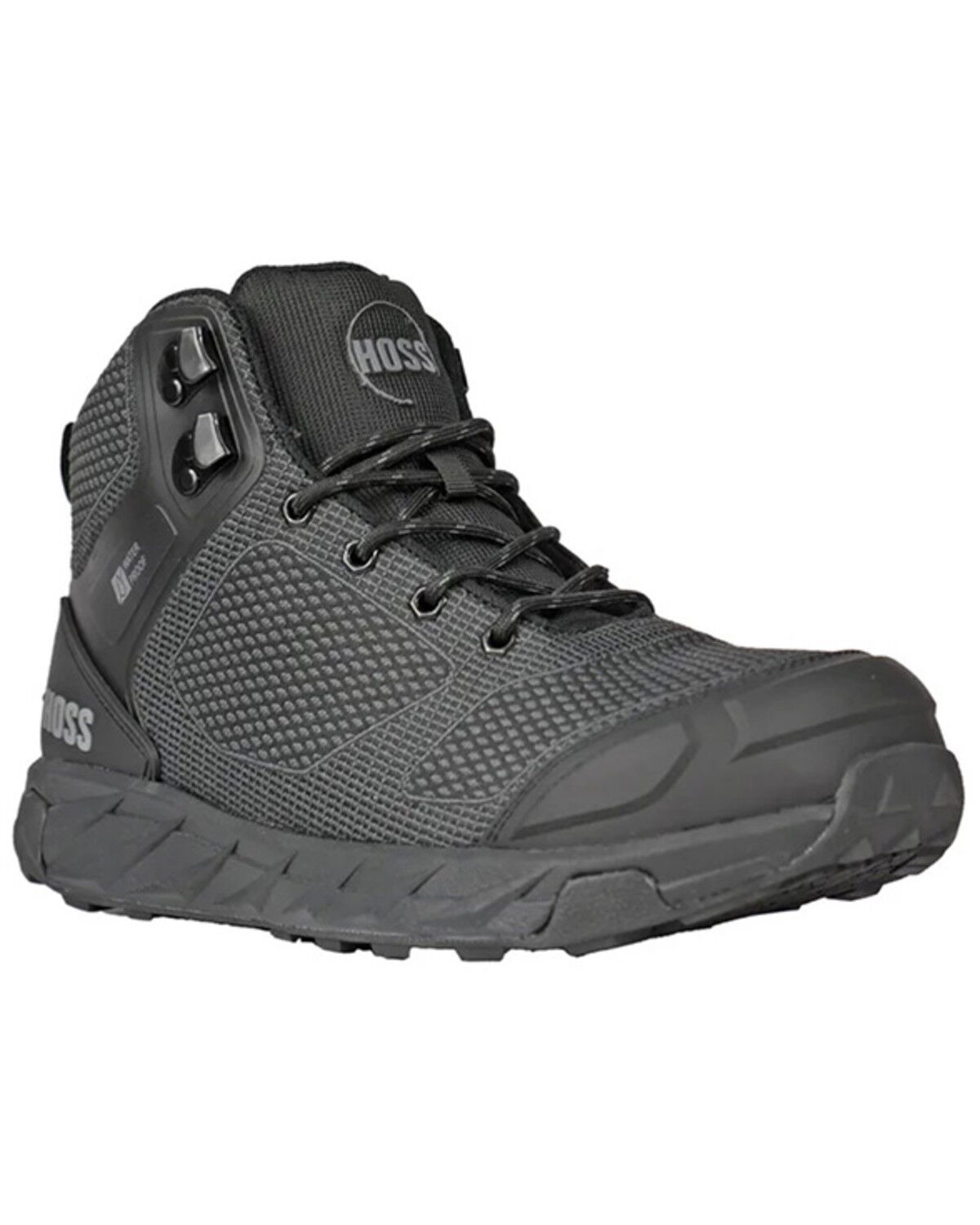 Image #1 - Hoss Men's Buster Hi Waterproof Work Boots - Composite Toe, Black, hi-res