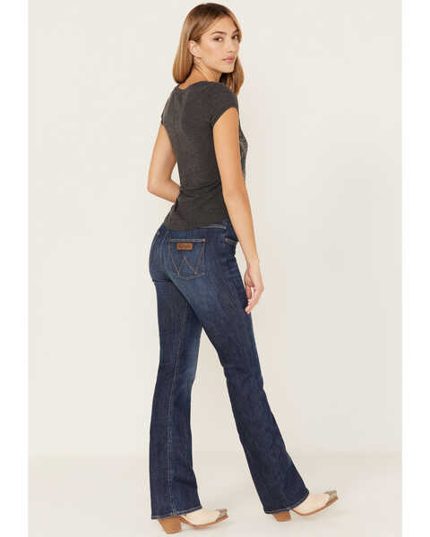 Wrangler Retro Women's Medium Wash High Rise Pull On Norah Bootcut Jeans |  Boot Barn