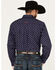 Image #4 - Ariat Men's Nossen Texas Star Print Button-Down Western Shirt, Navy, hi-res