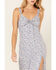 Beyond The Radar Women's Floral Print Sleeveless Midi Dress, Blue, hi-res