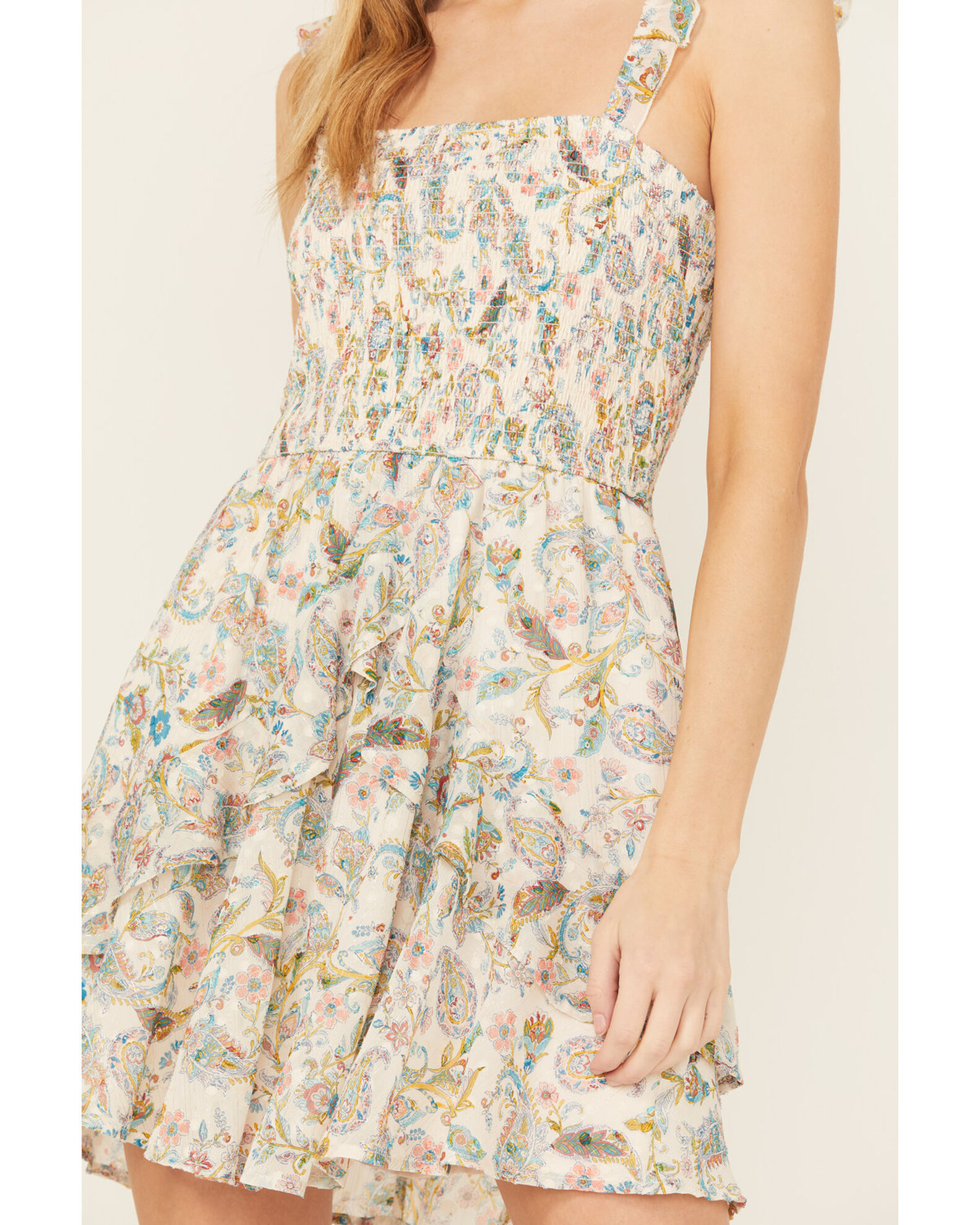 Ash & Violet Women's Tiered Floral Dress, Multi