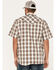 Image #4 - Moonshine Spirit Men's Twisted Barb Plaid Snap Western Shirt , Brown, hi-res