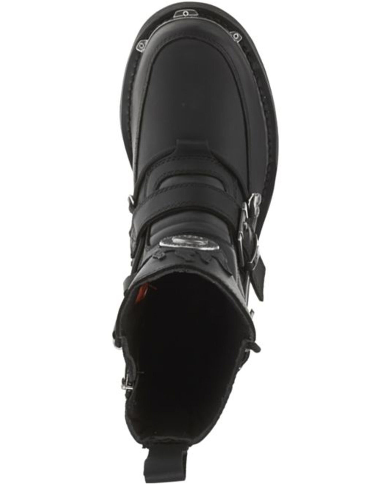 Image #6 - Harley Davidson Men's Distortion Skull Moto Boots - Round Toe, Black, hi-res