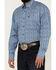 Image #3 - George Strait by Wrangler Men's Paisley Print Long Sleeve Button-Down Western Shirt, Blue, hi-res