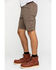 Image #3 - ATG by Wrangler Men's Morel Utility Asymmetric Cargo Shorts , Brown, hi-res